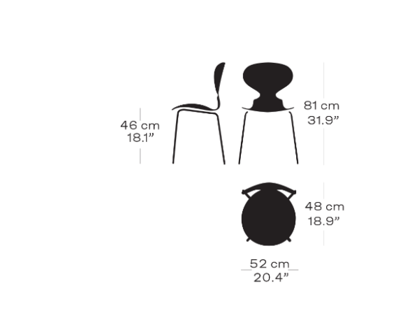 Myren™ - Arne Jacobsen - Model 3101 - Farvet ask finér - Image 16