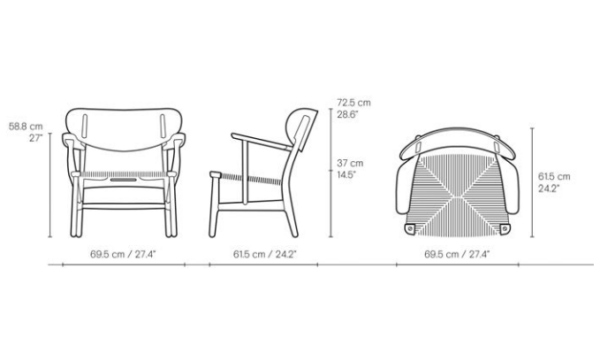 Loungestol - Wegner - Model CH25 - Image 14