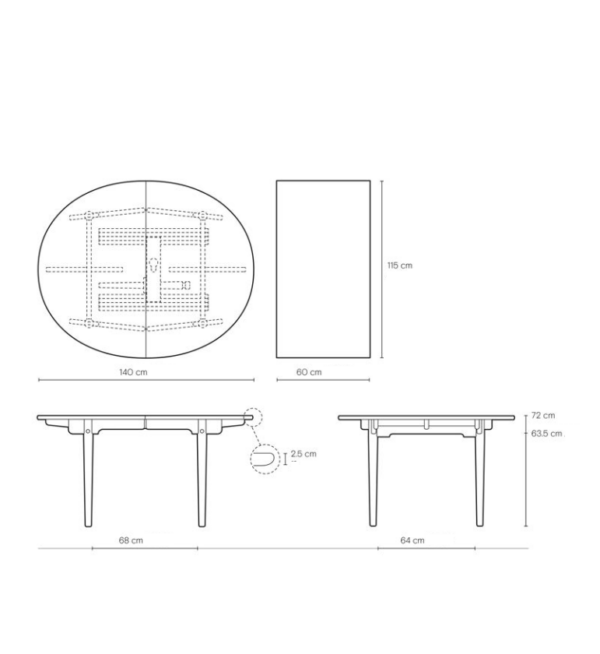 Spisebord - Wegner - Model CH337 - Image 10