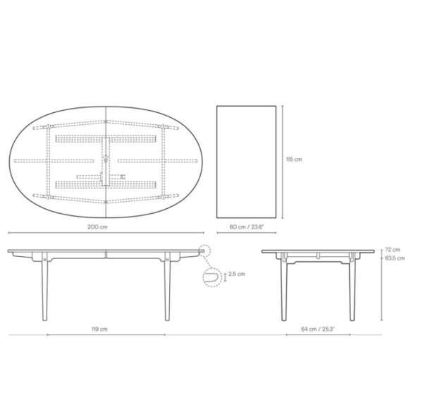 Spisebord - Wegner - Model CH338 - Image 11