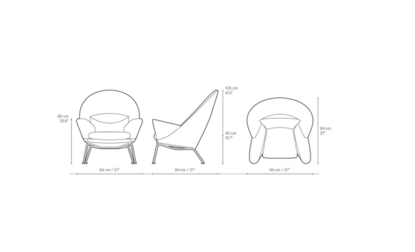 Oculus Chair - Wegner - Model CH468 - Image 12