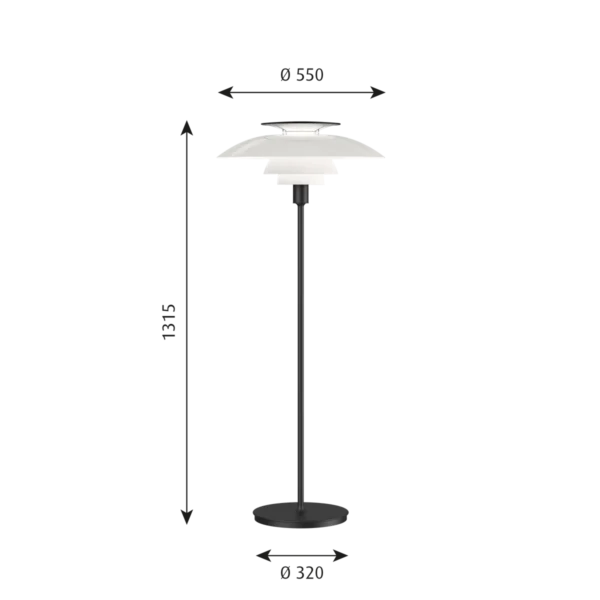 Gulvlampe - PH 80 - Poul Henningsen - Image 9