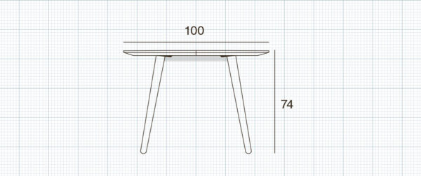 Spisebord - Via CPH - Model Eat Round Ø100 m/ udtræk - Image 10