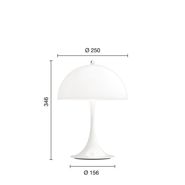 Bordlampe - Panthella 250 Portable - Verner Panton - Image 6