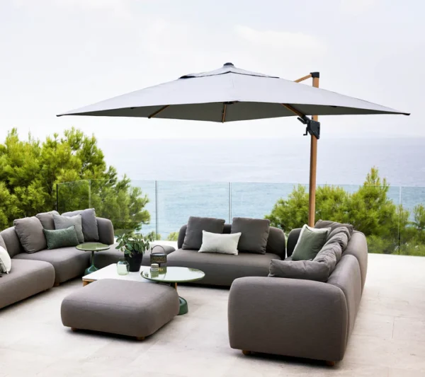 Hyde luxe tilt parasol, 3x3 m - Cane-line - Image 8