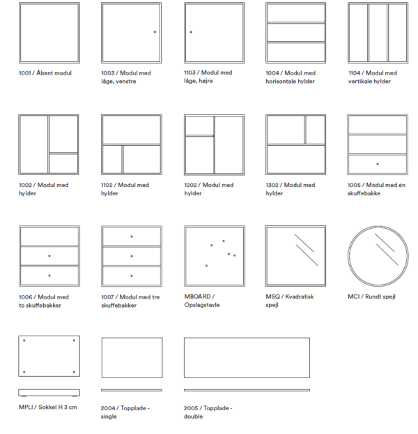 Mini – Modul 1102 med hylder - Image 13